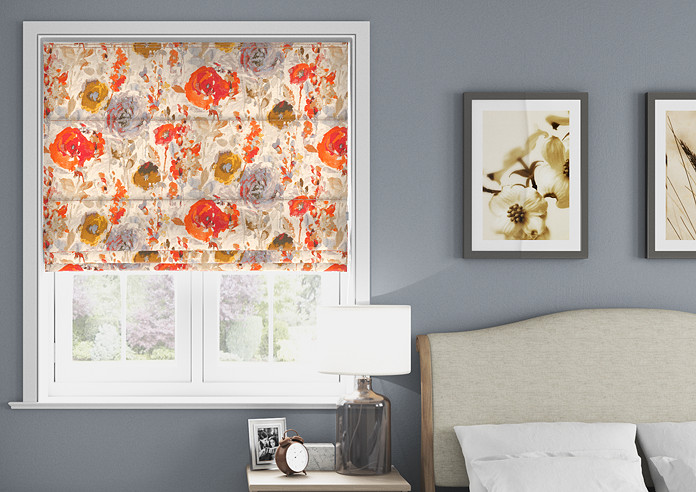 Harper, Burnt Orange - Twist&Fit Roman Blind - Image 3